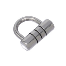 Grooved Padlog 2.0mm (12g) hasp thickness 316L Stainless Steel body jewe... - $27.91+