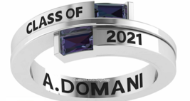Class Ring for woman | Graduation Ring semi-fine jewelry - £127.89 GBP