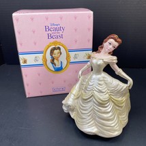 Walt Disney’s Beauty And The Beast Belle Schmid Ceramic Music Box Vintage Figure - £23.41 GBP