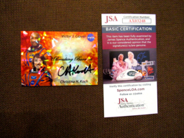 Christina Koch Artemis Nasa Astronaut Signed Auto L/E Artemis Card Jsa Beauty - £299.95 GBP