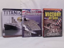 Naval / Oceanic Set of DVDs *US Navy Carriers / Victory at Sea / Titanic... - $26.50