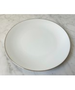 Vintage Noritake Colony China Japan Salad Plate White Platinum Trim 8-3/8&quot; - $15.55 CAD