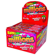 Zappo Millions Tiny Tasty Chewy Sweets - Strawberry - £66.05 GBP