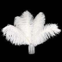 30Pcs White Ostrich Feathers Natural Bulk 9-12Inch(23-30Cm) Vase Craft W... - £22.01 GBP