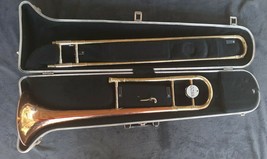 Conn Slide Trombone With Copper Bell Includes Carry Case  - £199.58 GBP