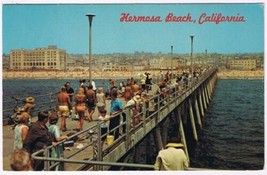 Postcard Hermosa Beach From City&#39;s Pier California - £3.92 GBP