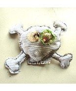 Skull and Crossbones Cat Toy Organic Catnip Handmade Handstitched Colour... - £5.29 GBP