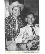 Hank Snow autograph-Paper picture-Popular Country Singer-Singing Ranger - €8,68 EUR