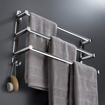 Towel Bars Towel Hanger Freely Retractable 20-30 Inch 304 Stainless Steel Bath - £36.51 GBP