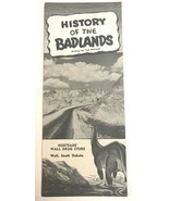 Hustead&#39;s Wall Drug Store History Of the Badlands Vintage Travel Brochure - $5.89