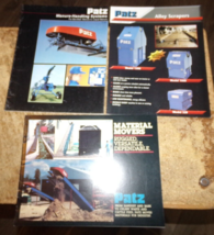 3-lot 1980&#39;s-2000&#39;s patz manure handling equipment brochures nice used - $9.89