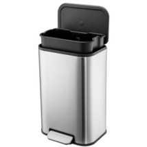 8 Gallon Stainless Steel Kitchen Trash Can, 30 Liter Garbage Can, - £189.36 GBP