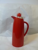 Vintage Carafe Corning Designs Red Silver White - £43.57 GBP