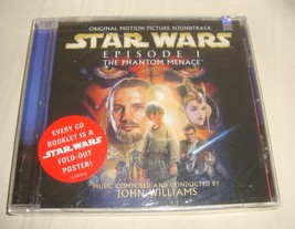 Star Wars Episode 1 The Phantom Menace Movie Soundtrack CD - sealed Poster - $8.90