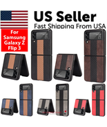 For Samsung Galaxy Z Flip 3 5G Slim Folding Leather Shockproof Phone Cas... - £8.05 GBP+