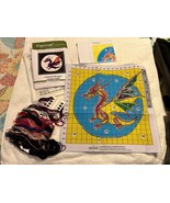 Funxvoot Colorful Dragon Cross Stitch 45x45cm Opened Kit w/o needle - $40.21 CAD