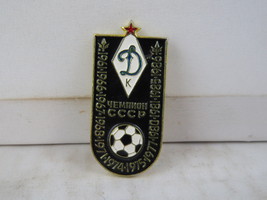 Vintage Soviet Soccer Pin - Dynamo Kiev Top League Champions - Stamped Pin - $19.00