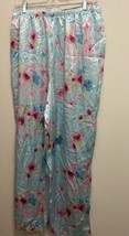 Enchanting Women’s Pajama Bottom Pants XL 18 Waist 38” - 44” New Blue Fl... - $7.60