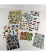 Mixed Sticker Sheets Lot Dora Thomas Train Minions Shrek Dinosaur Train ... - £15.53 GBP