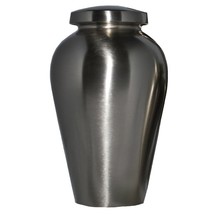 Small/Keepsake 86 Cubic Inch Brushed Nickel Athenian Funeral Cremation Urn - £153.44 GBP