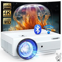 Projector With Wifi And Bluetooth,16000L Native 1080P Outdoor Video Proj... - $291.99