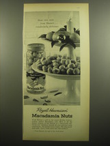1960 Royal hawaiian Macadamia Nuts Ad - Those rare nuts from Hawaii - £11.75 GBP