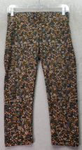 Sonoma Cropped Legging Women XS Multicolor Floral Cotton Flat Front Straight Leg - £10.86 GBP