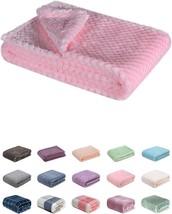 Decorative (28Wx40L, Xs-Pink) Fuzzy Or Fluffy Blanket For Baby, Soft, Travel. - £26.70 GBP