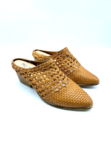 Musse &amp; Cloud  Zipi Braided Slide Mules - Tan Leather, US 7 / EUR 38 *USED* - £19.25 GBP