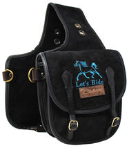 Horse Challenger Western Trail Riding Saddle Suede Leather Motorcycle Ca... - $44.99