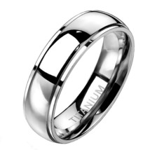 Simple Minimalist Titanium Ring Mens Womens Classic Anniversary Wedding Band - £12.64 GBP