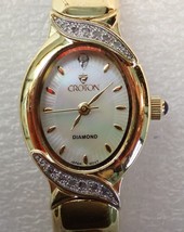 CROTON Diamond CN207117 Gold Quartz Women&#39;s Wristwatch - £27.30 GBP
