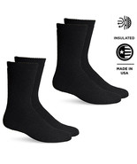 Jefferies Socks Mens Merino Wool Hiking Outdoor Work Black Crew Boot 2 Pack - $18.99