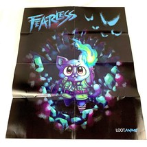Fearless Anime Poster Cat 17.5 x 22 inches Loot Anime - $4.85