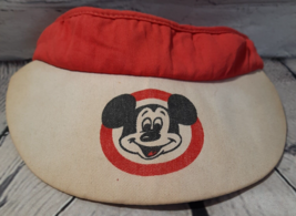 Vintage Walt Disney Productions Mickey Mouse Sun Visor Hat Disneyland 1970&#39;s - £11.73 GBP
