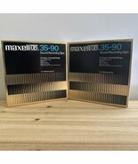 Maxell UD 35-90 7&quot; Sound Recording Tape 1,800ft  Gold Box Reel To Reel 2... - $623.48 MXN