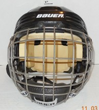 Bauer HH3000S Ice hockey Black Helmet with FM4000 S Face mask Size Small - £26.36 GBP