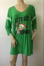 Not A Morning Person Let’s Get Blitzened 3/4 Sleeve Sleep Shirt (Size 2X) - $14.95