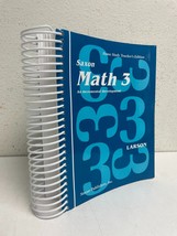 Saxon Math 3 Home Study Teacher&#39;s Edition - $19.79