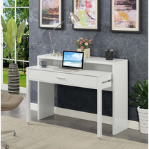 Convenience Concepts Newport JB Console &amp; Sliding Desk with Drawer &amp; Ris... - $333.67 CAD