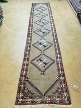 2&#39;4&quot; X 11&#39; Antique Handmade Turkish Wool Rug Runner Carpet Camel Hair Nice - £869.42 GBP