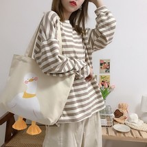 2022 Fashion New  Tote Handbag Women&#39;s Canvas Bag Cute Duck Large-capacity Handb - £20.56 GBP