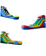 3 x Inflatable Water Slide 15 Ft Party Bundle Bulk WITH Blowers Bounce H... - $6,857.34 CAD
