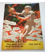 Vintage 1973 Tobacco Bowl TENNESSEE High School Football Game Program - $925.16 MXN