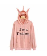 Way To Celebrate I&#39;m A Unicorn Jrs Sweatshirt Size S/CH Pink (LOC TUB L-31) - $361.21 MXN