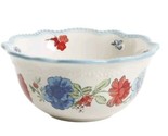 Four (4) Pioneer Woman ~ CLASSIC CHARM ~ Scalloped Edge ~ 6.5&quot; Stoneware... - $56.10