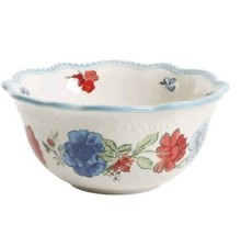 Four (4) Pioneer Woman ~ CLASSIC CHARM ~ Scalloped Edge ~ 6.5&quot; Stoneware Bowls - £43.88 GBP