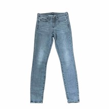 Gap 1969 True Skinny Jeans Size 26R Black Gray Womens Denim Stretch 27X29 - £15.81 GBP