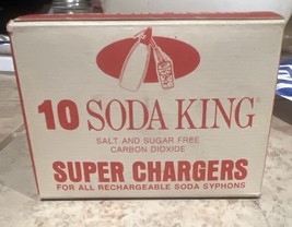 Vintage Sealed - Soda King Super Chargers for Soda Syphons CO2 - Box of 10 - $17.35 CAD