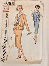 VTG Sewing Pattern Simplicity #2385 Size 12 Bust 32 Skirt, Blouse,Jacket... - $16.95